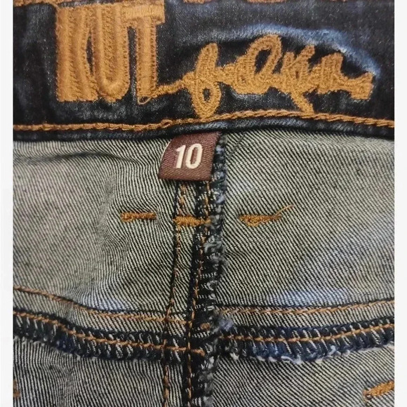 Kut from the Kloth Lucille Skinny Dark Wash Jeans Size 10 - Picture 11 of 13